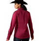 10065844 Ariat Women's Wrinkle Free Kirby LS Shirt Beaujolais