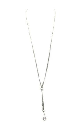 SN0710SB Western Snaffle Bit Bolo Necklace