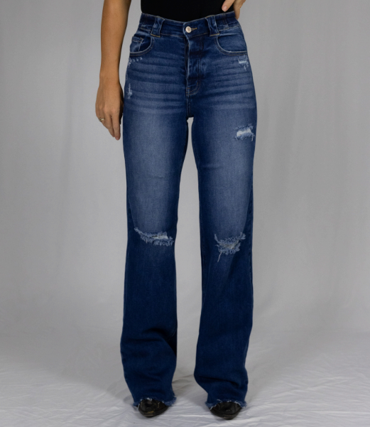 CC921 CC Western Signature Montana High Rise Distressed Jean 36' Leg