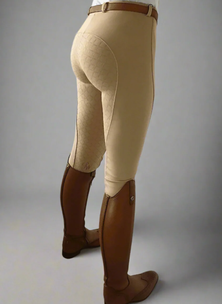 1194412 Peter Williams Women's Pull On Riding Jodhpurs with Gel Seat - Beige