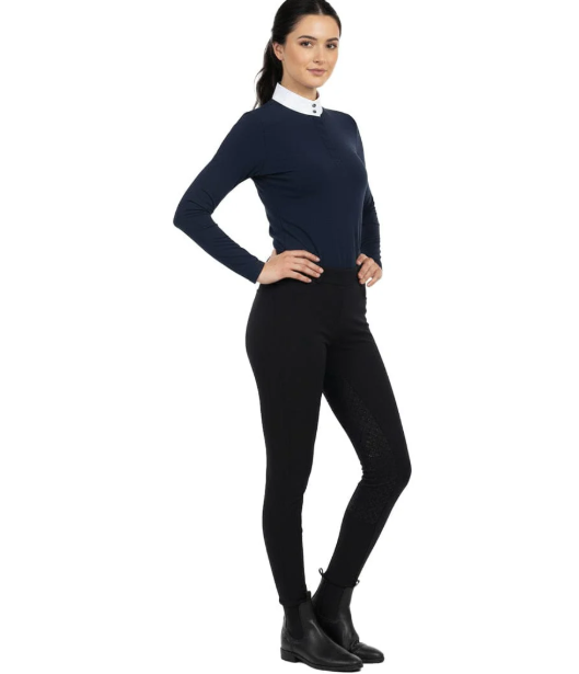 1203311 Peter Williams Pull On Riding Jodhpurs with Gel Seat and Phone Pocket - Black