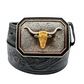 A1043201 Ariat Men's Black Floral Belt
