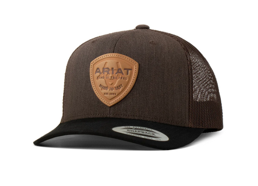 A300065402 Ariat Made To Last Mesh Brown Snap Back Cap