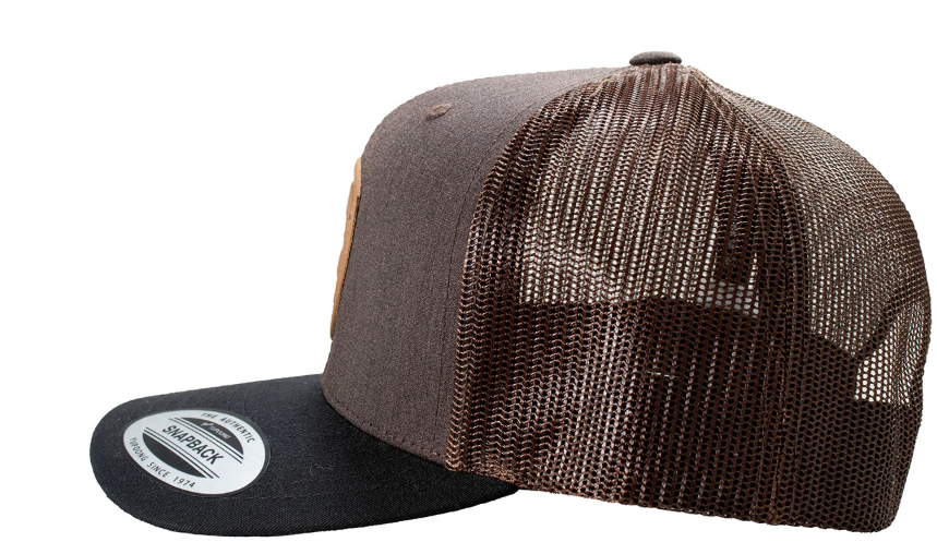 A300065402 Ariat Made To Last Mesh Brown Snap Back Cap
