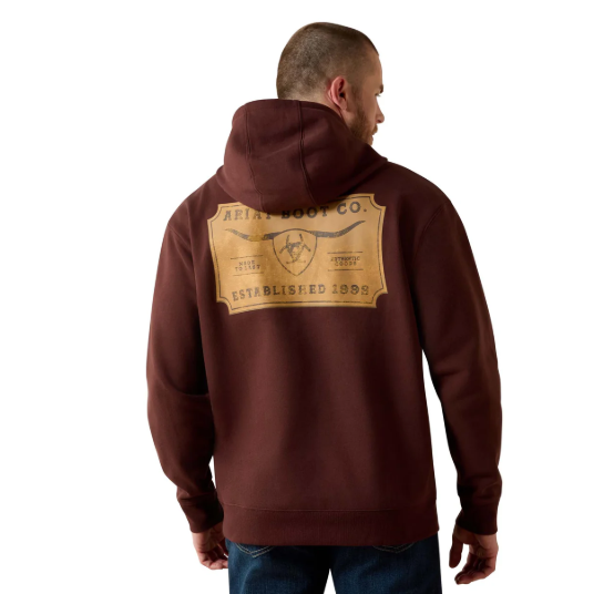 10073715 Ariat Men's Ariat Shield Steerhead Hoodie
