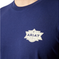 10065904 Ariat Men's Mesa Motif Lockup SS Tee Medieval Blue