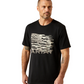 10065892 Ariat Men's Freedom Flag SS Tee Black