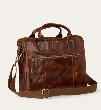 425019RW-COG Ringers Western Toro Briefcase Cognac