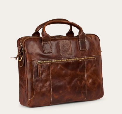 425019RW-COG Ringers Western Toro Briefcase Cognac