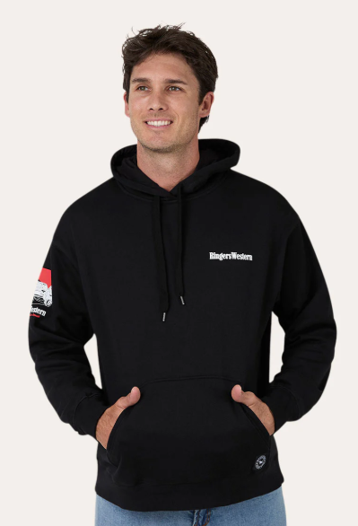 625108RW-BLK Ringers Western Unisex About A Truck Hoodie Black