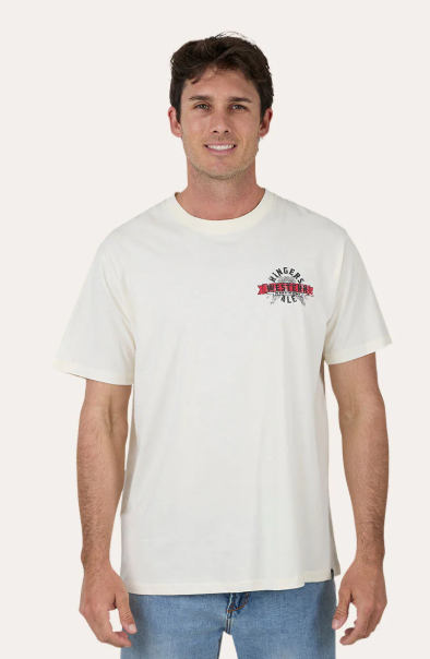 121083RW-BO Ringers Western Men's Ale Loose Fit Tee Bone