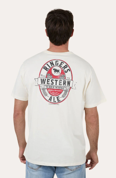 121083RW-BO Ringers Western Men's Ale Loose Fit Tee Bone