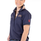 EL140 Hitchley & Harrow Women's Navy Loose Fit Polo