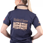 EL140 Hitchley & Harrow Women's Navy Loose Fit Polo