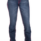 SR2241 Hitchley & Harrow Women's Ultra High Rise Hot Pink Stitch Jeans 35" Leg