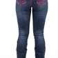 SR2241 Hitchley & Harrow Women's Ultra High Rise Hot Pink Stitch Jeans 35" Leg