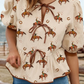 FW25132350 USA Western Women's Cowboy Bowknot Blouse