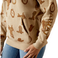 10065823 Ariat Women's Logo 2.0 Printed Hoodie Savannah Tan Heather
