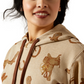 10065823 Ariat Women's Logo 2.0 Printed Hoodie Savannah Tan Heather