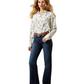 10065832 Ariat Women's Homestyle LS Shirt Deserted Print
