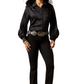 10065941 Ariat Women's Jolie Snap LS Shirt Black