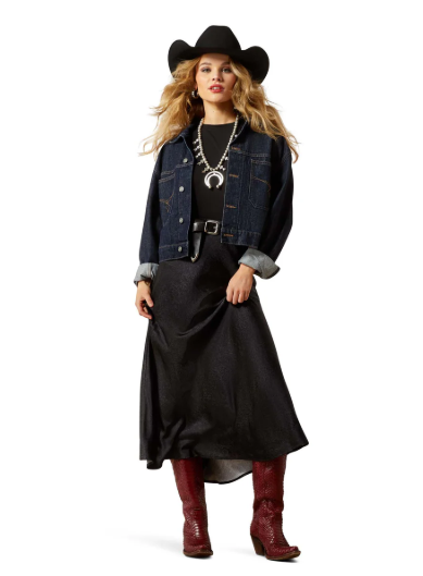 10065952 Ariat Women's Athena Skirt Black