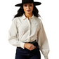10065940 Ariat Women's Jolie Snap LS Shirt White Alyssum