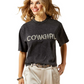 10065990 Ariat Women's Pearl SS Tee Washed Black
