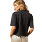 10065990 Ariat Women's Pearl SS Tee Washed Black