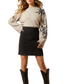 10065991 Ariat Women's After Party Mini Skirt Black