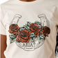 10076383 Ariat Women's Vintage Rose SS Tee Natural