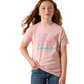 10071703 Ariat Girl's Southwest Sunset SS Tee Dusty Rose
