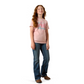 10071703 Ariat Girl's Southwest Sunset SS Tee Dusty Rose
