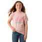10071703 Ariat Girl's Southwest Sunset SS Tee Dusty Rose