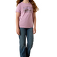 10071699 Ariat Girl's Farm Patch SS Tee Lavender