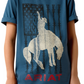 10071184 Ariat Boy's Flag Bronco SS Tee Key Largo