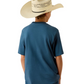 10071184 Ariat Boy's Flag Bronco SS Tee Key Largo