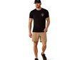 10073966 Ariat Men's Stripe Patriotic Badge SS Tee Black