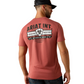 10073957 Ariat Men's Banner Badge SS Tee Adobe Heather