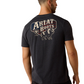 10071195 Ariat Men's American Bison SS Tee Charcoal Heather
