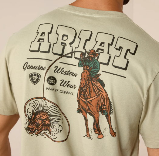 10071196 Ariat Men's Porcupine Posses SS Tee Elm