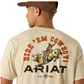 10071199 Ariat Men's Ride Em Cowboy SS Tee Natural