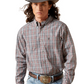 10065851 Ariat Men's Pro Series Trenton Fitted LS Shirt Cream