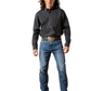 10065849 Ariat Men's Pro Series Thorn Fitted LS Shirt Black