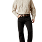 10065781 Ariat Men's Wrinkle Free Alam LS Shirt Cream
