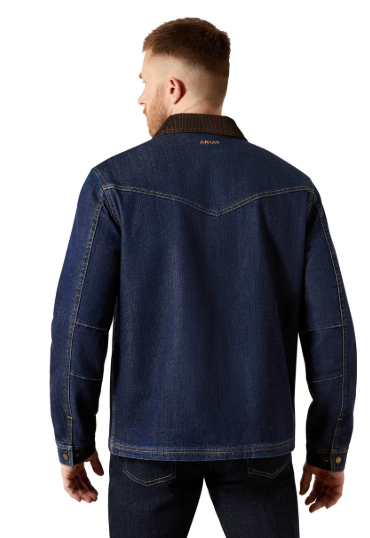 10072355 Ariat Men's Denim Chore Jacket Rinse