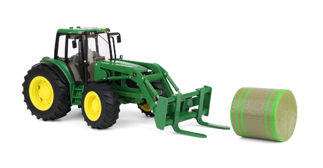 LP51314 John Deere 7330 Tractor With Front Bale Mover