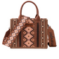 X6S2950BAG Wrangler Southwestern Crossbody Bag Brown