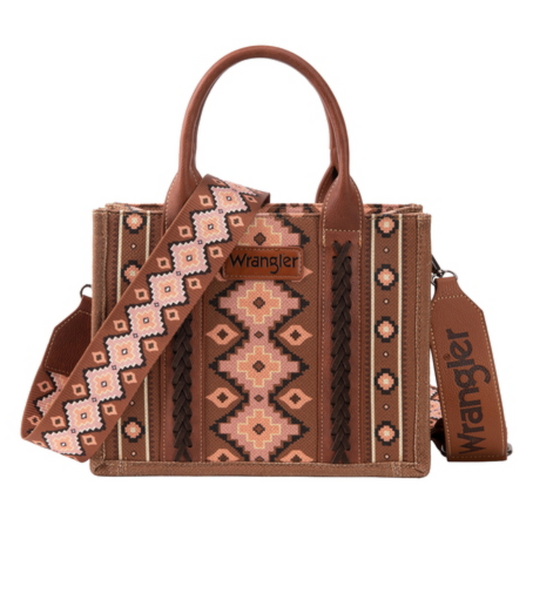 X6S2950BAG Wrangler Southwestern Crossbody Bag Brown