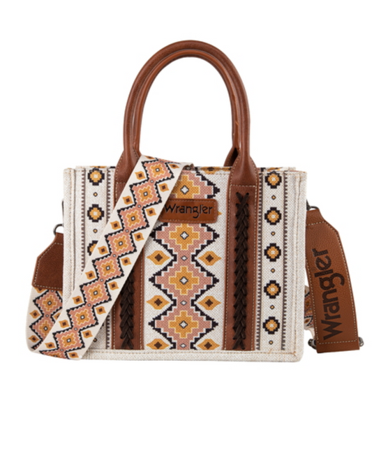 X6S2950BAG Wrangler Southwestern Crossbody Bag Natural